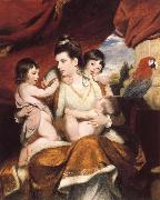 Sir Joshua Reynolds Lady Cockburn and Her Three eldest sons oil painting on canvas